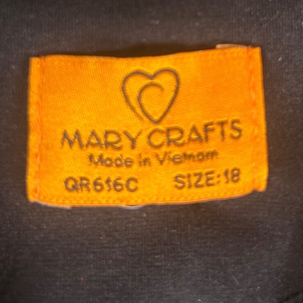 MARY CRAFTS Vintage‎ Women's Black Button Front Blazer Size 18 Nylon Blend